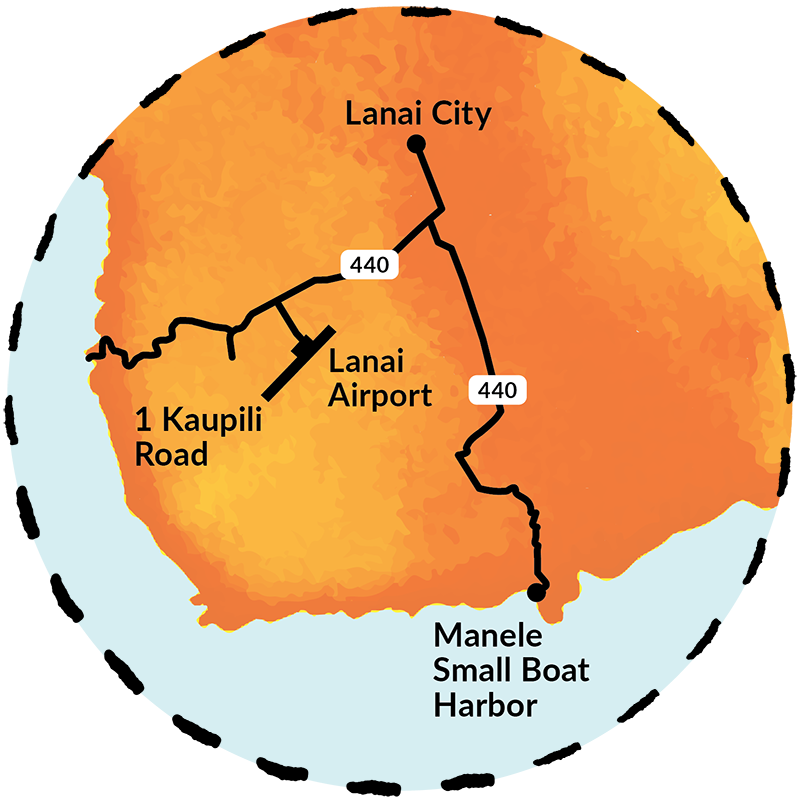 Lanai City Map