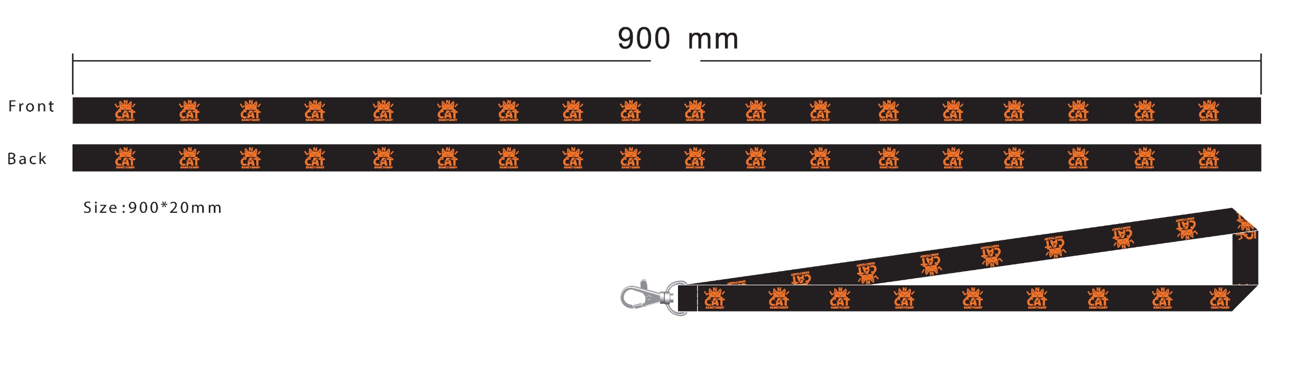 Lanyard of Purrpose – Black